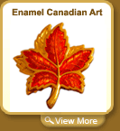 Enamel Canadian Art - Canadian Maple Jewelry
